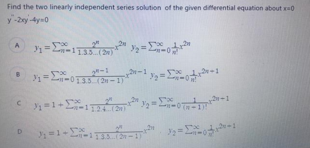 Answered Find The Two Linearly Independent Bartleby