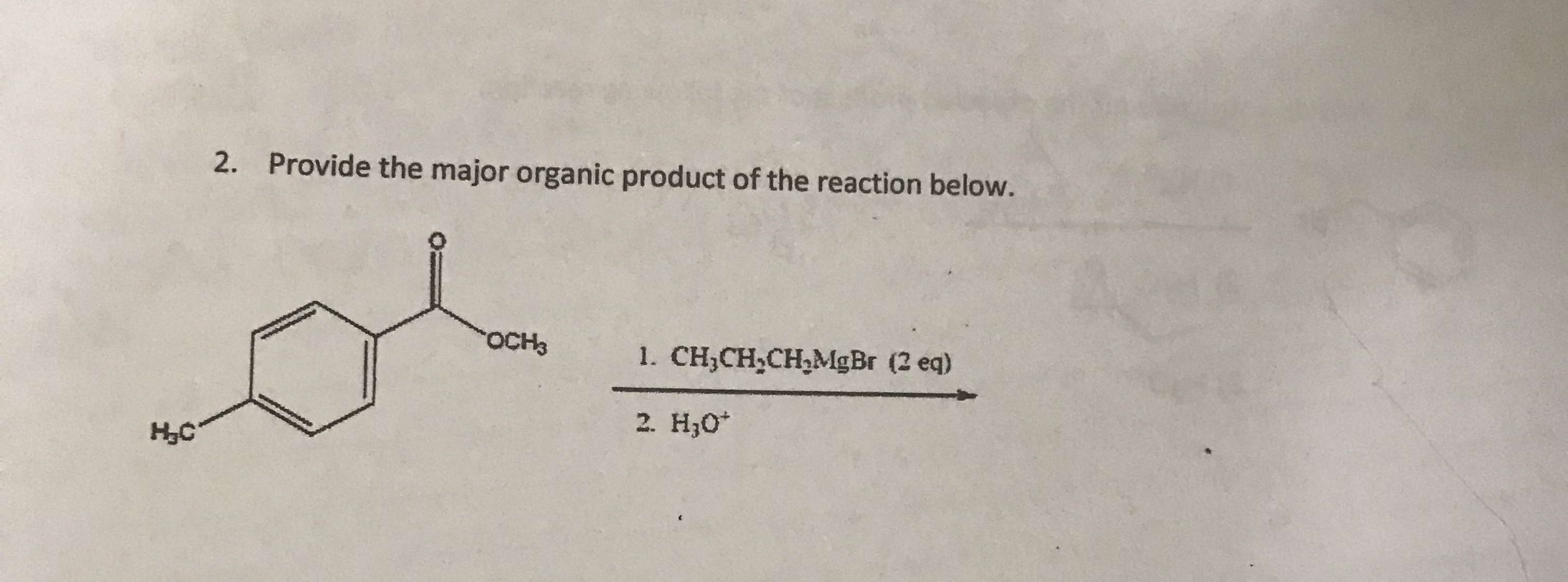 Answered: Provide The Major Organic Product Of… 