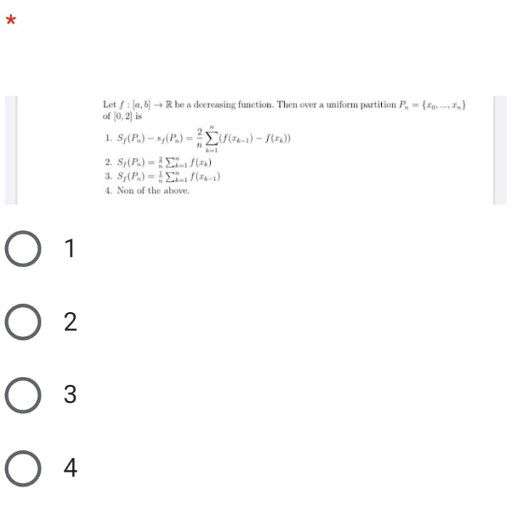 Answered Let F A B R Be A Decreasing Bartleby