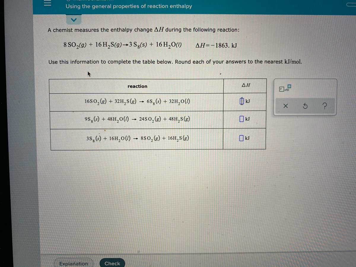 Answered A Chemist Measures The Enthalpy Change Bartleby