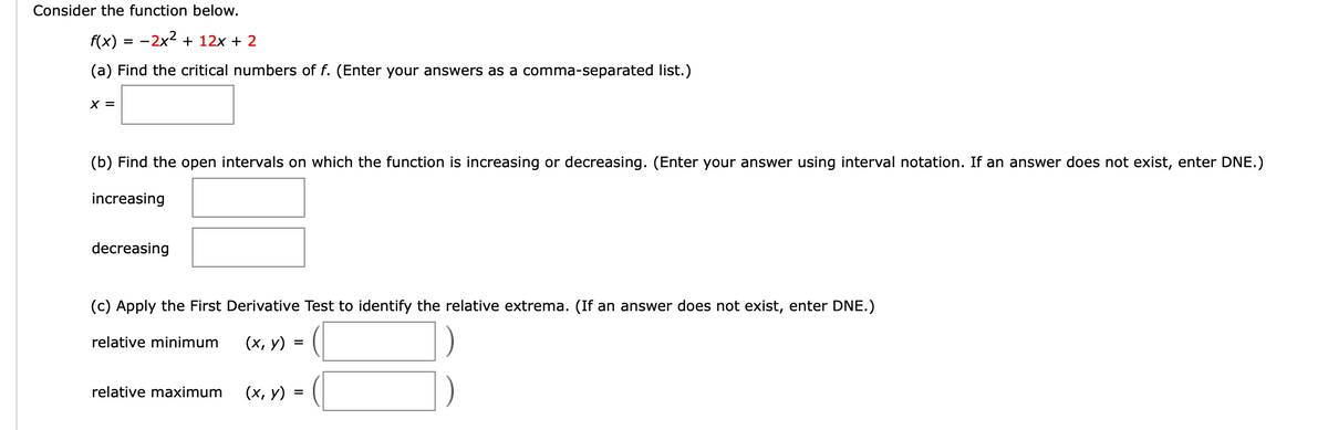 Answered Consider The Function Below F X … Bartleby