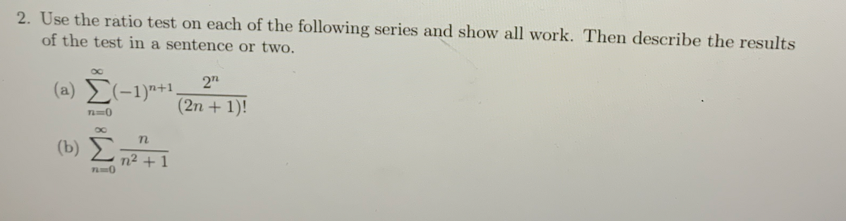 Answered: 2n (a) (-1)