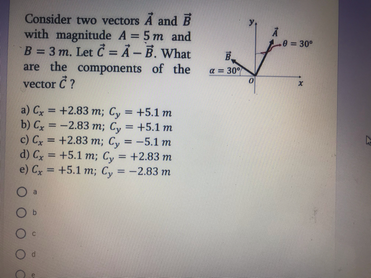 Answered Consider Two Vectors A And B With Bartleby