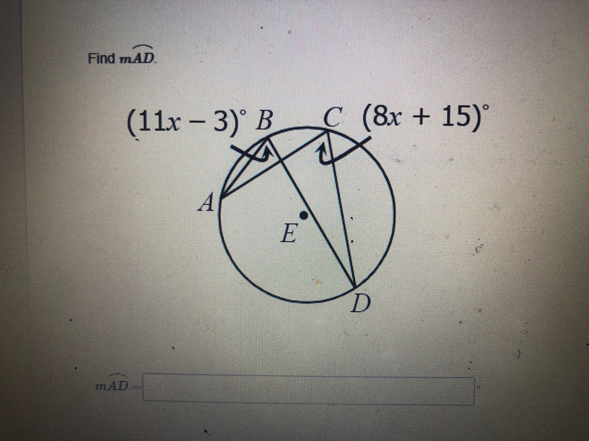 Answered Find Mad 11x 3 B C 8x 15 A E Bartleby