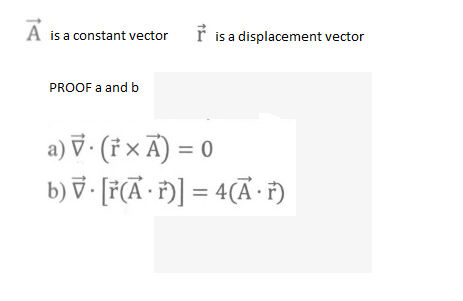 Answered A Is A Constant Vector R Is A Bartleby