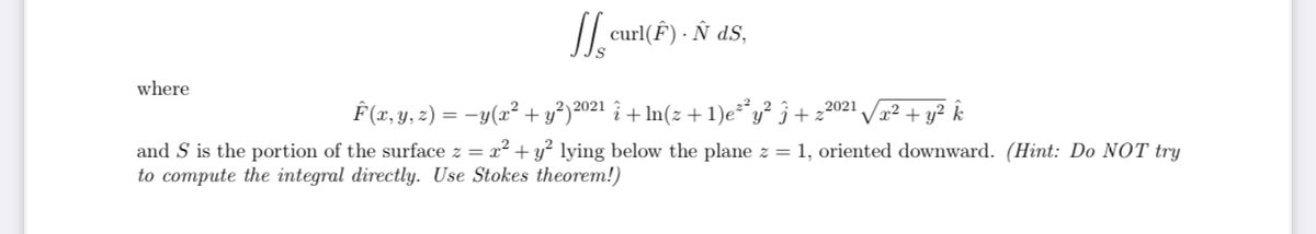 Answered Curl F N Ds Where X Y 2 Y A Bartleby