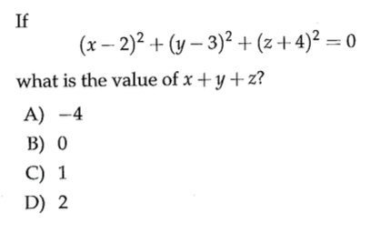 Answered If X 2 2 Y 3 2 Z 4 2 0 What Is The Bartleby