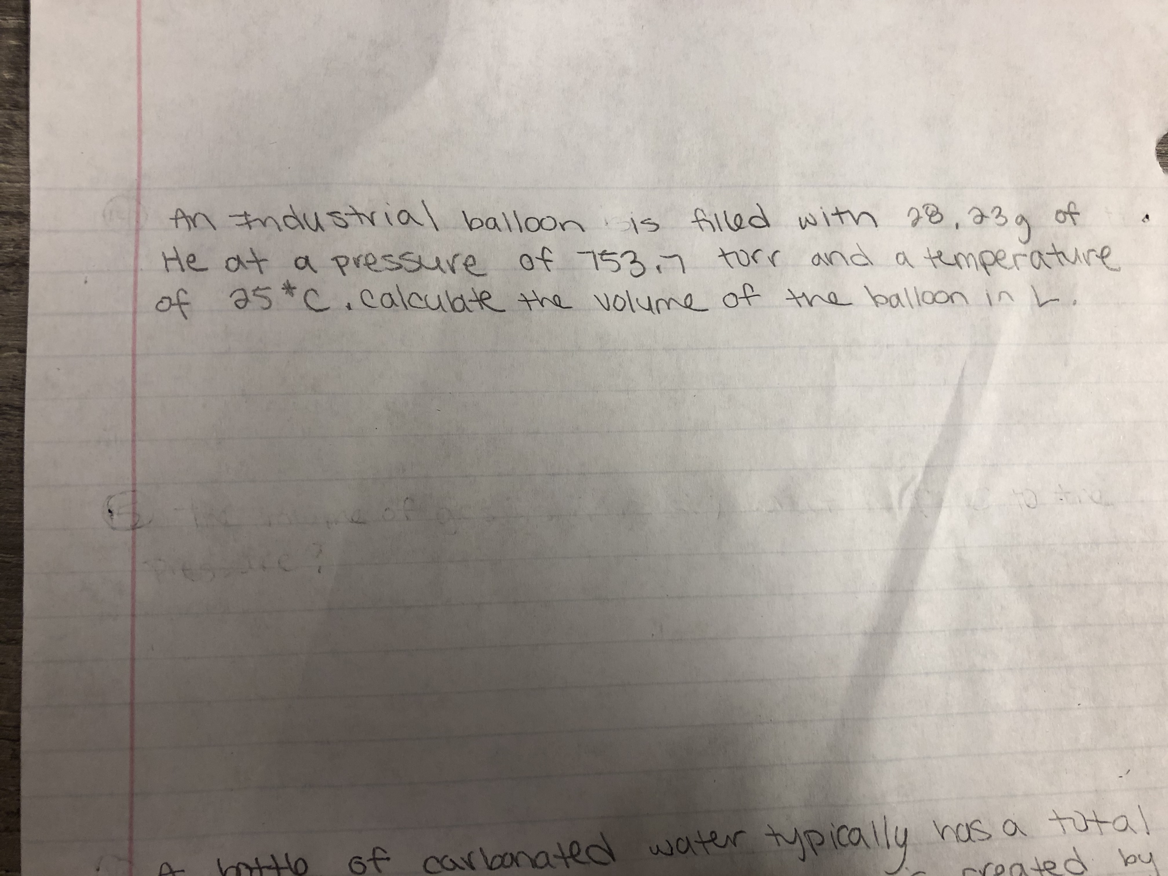 Answered C An Ndustrial Balloon Is Filled With Bartleby