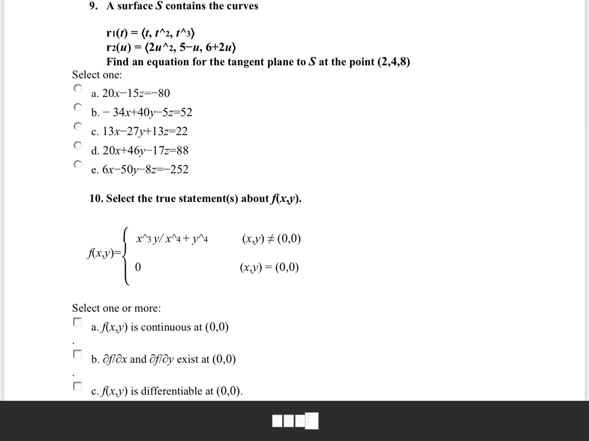 Answered 9 A Surface S Contains The Curves Bartleby