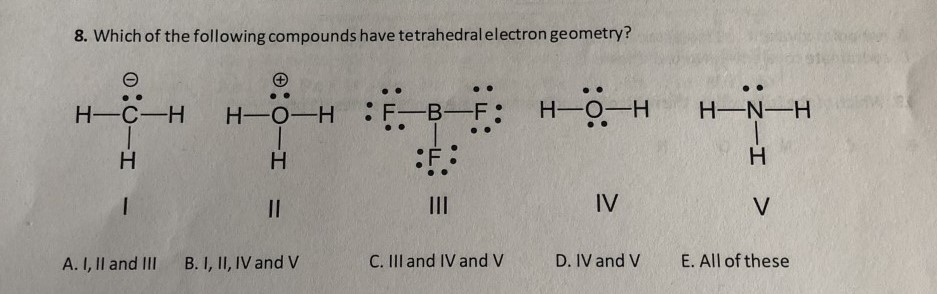 Answered: 8. Which of the following compounds… | bartleby