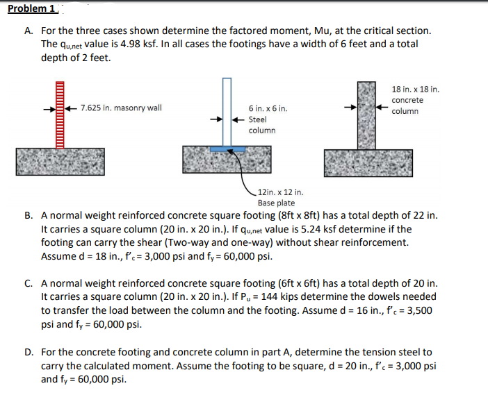 Answered A For The Three Cases Shown Determine Bartleby