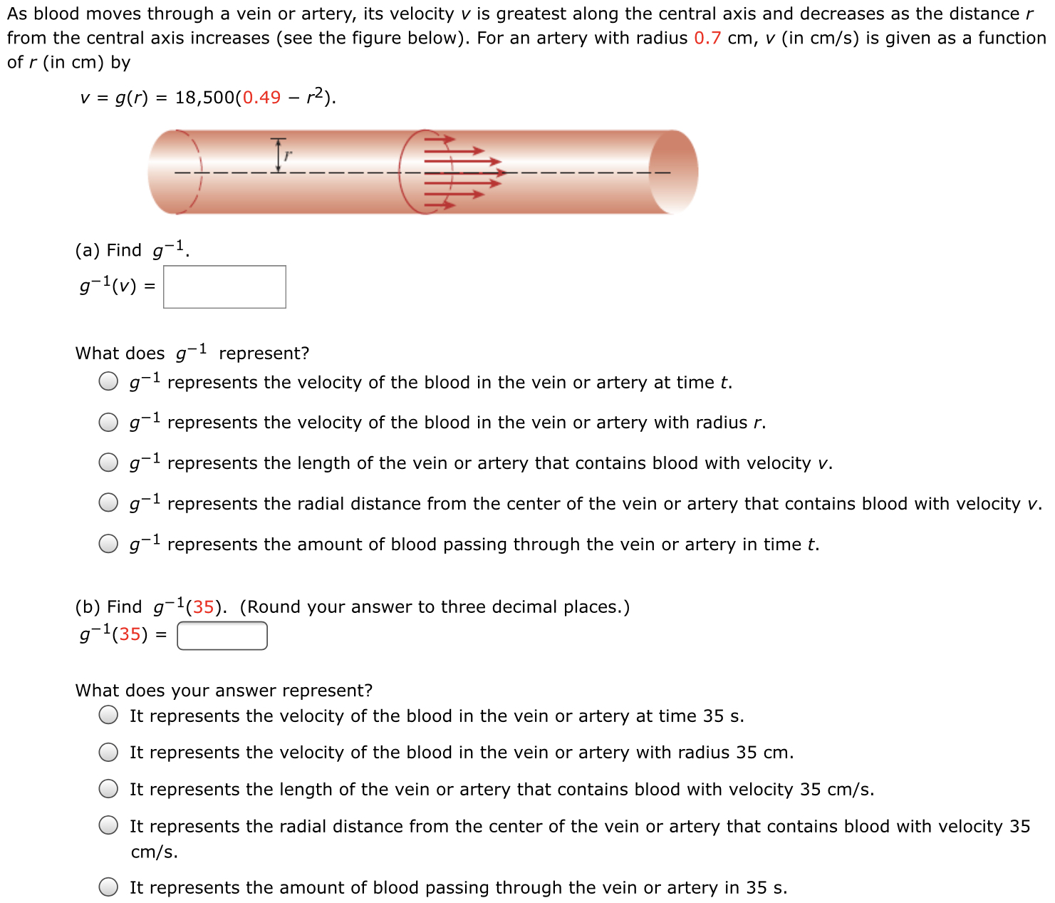 Answered As Blood Moves Through A Vein Or Bartleby