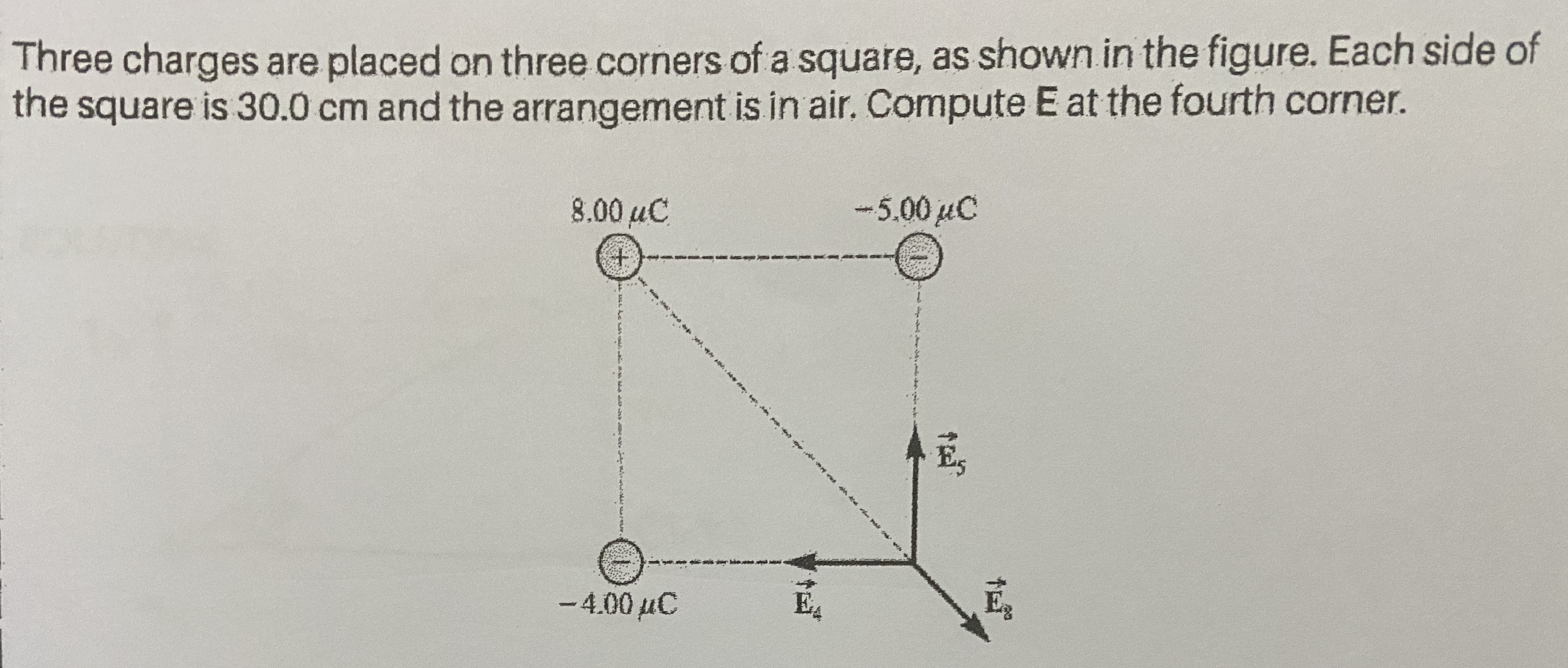 Answered: Three charges are placed on three… | bartleby