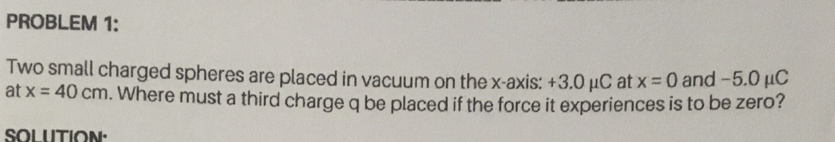 Answered Problem 1 Two Small Charged Spheres Bartleby