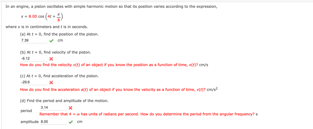 Answered In An Engine A Piston Oscillates With Bartleby