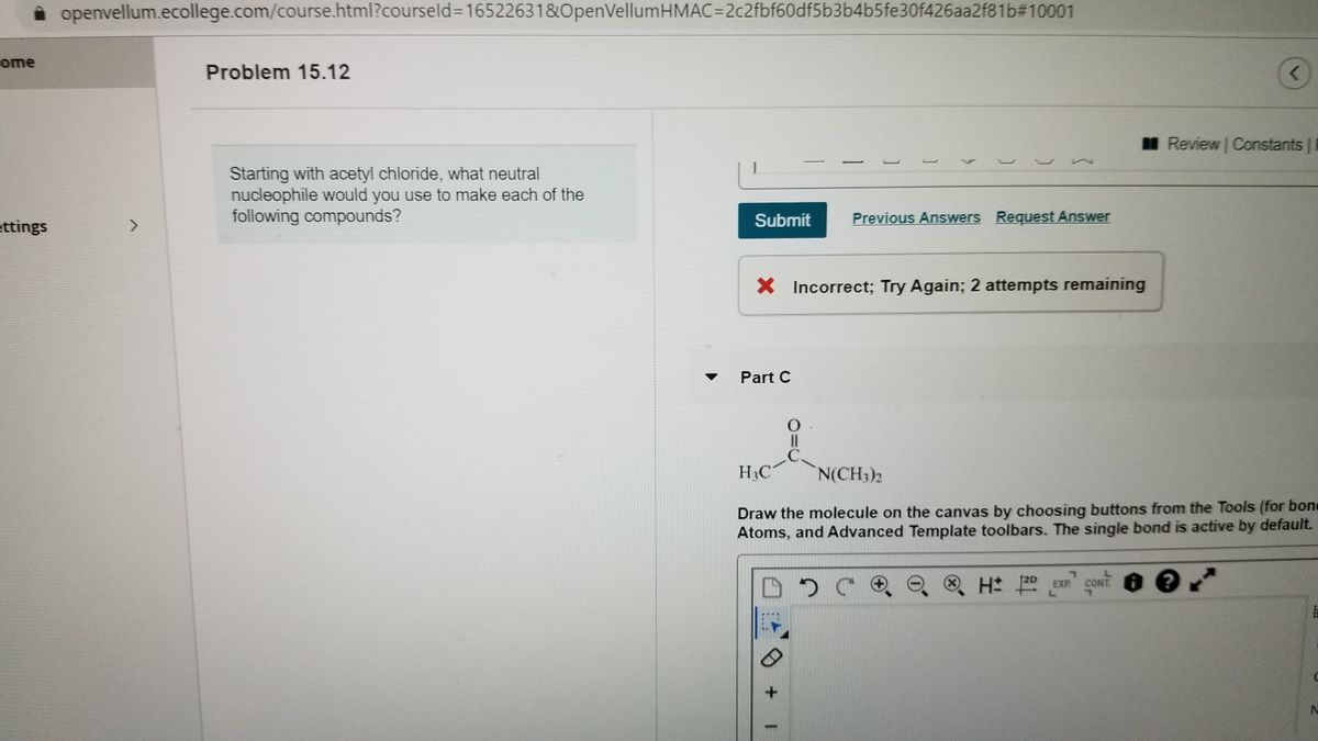 Answered Problem 15 12 Review Constants Bartleby