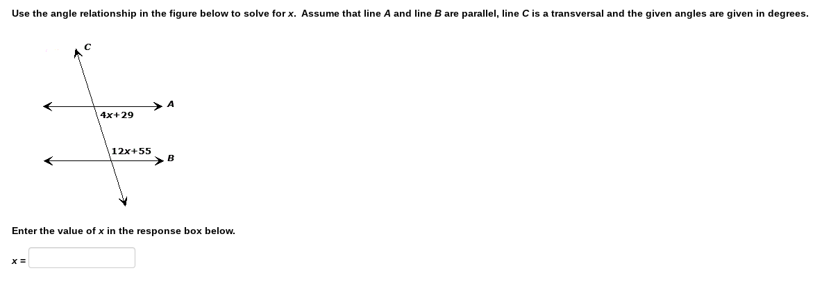 Answered: Use the angle relationship in the… | bartleby