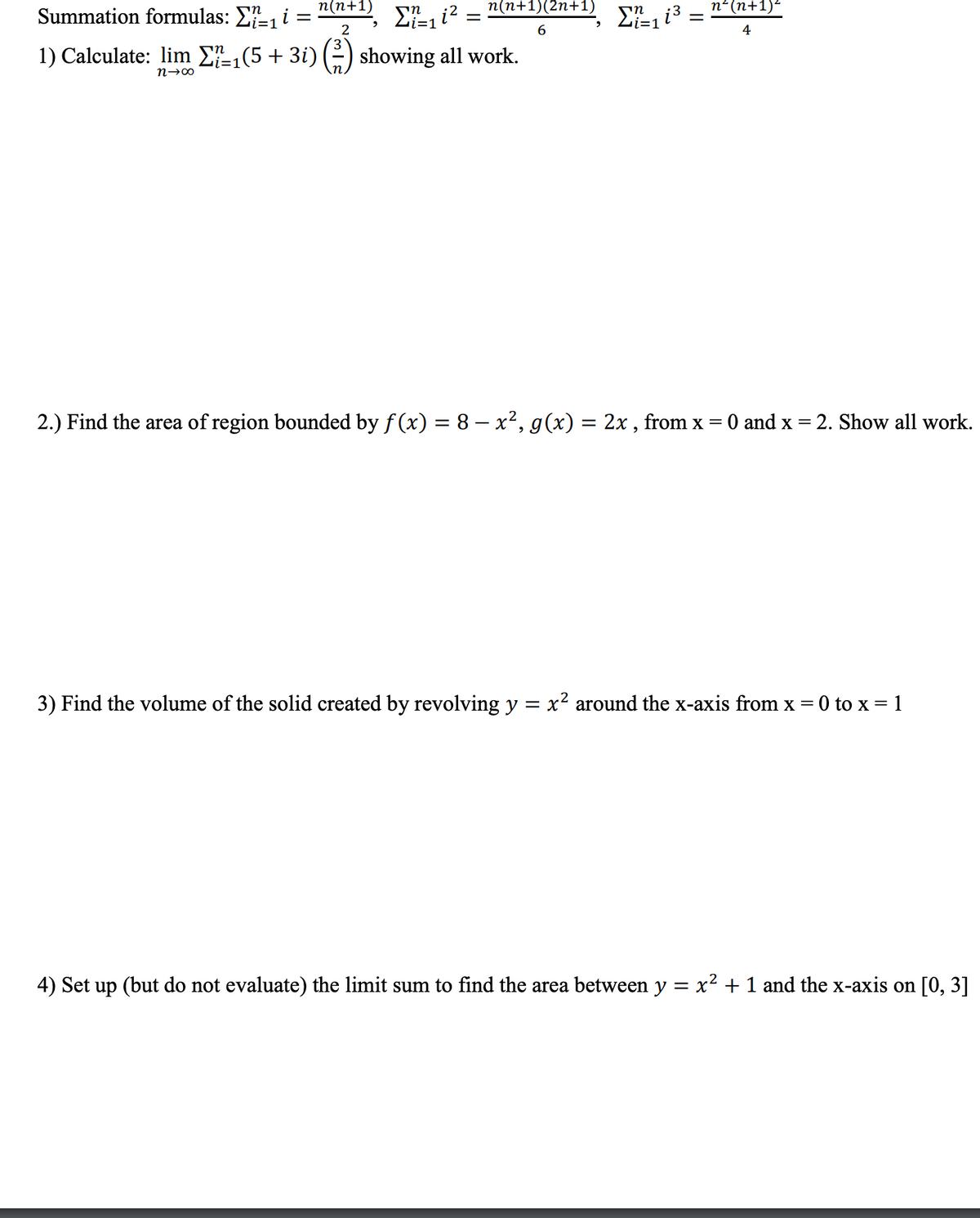 Answered N N 1 Summation Formulas E I Bartleby