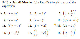 Answered 5 16 Pascal S Triangle Use Pascal S Bartleby