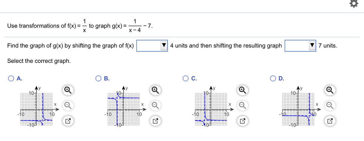 Answered 1 To Graph G X 1 7 X 4 Use Bartleby