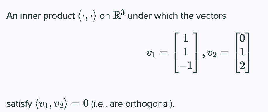 Answered An Inner Product On R Under Bartleby