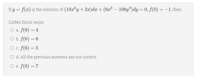 Answered If Y F X Is The Solution Of 18x Y Bartleby