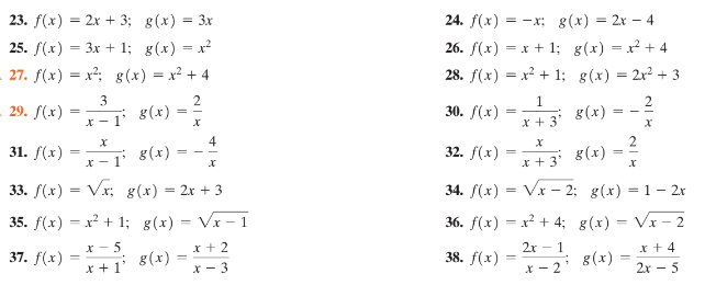 Answered 23 F X 2x 3 G X 3x 24 F X Bartleby