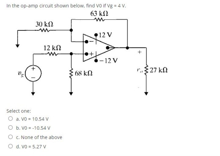 Answered N The Op Amp Circuit Shown Below Find Bartleby