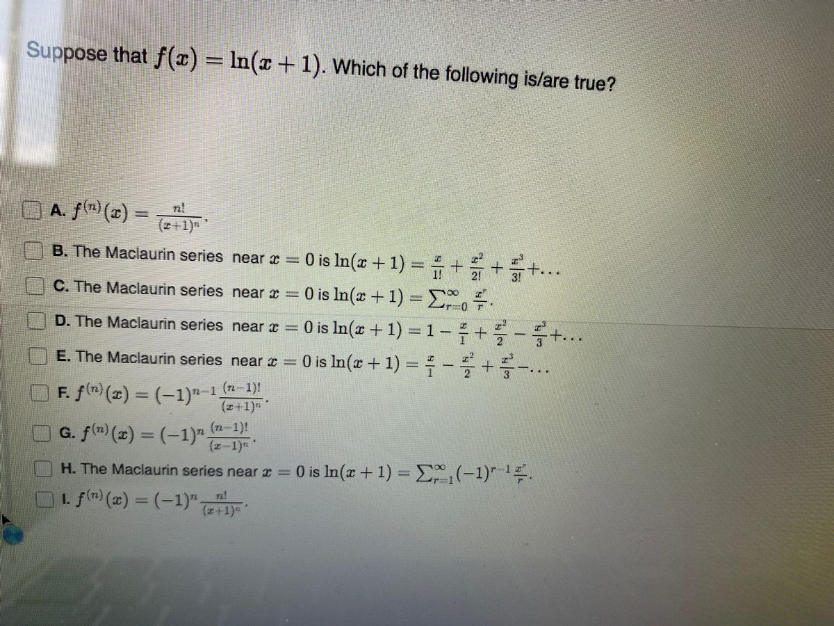 Answered Suppose That F X In X 1 Which Of Bartleby