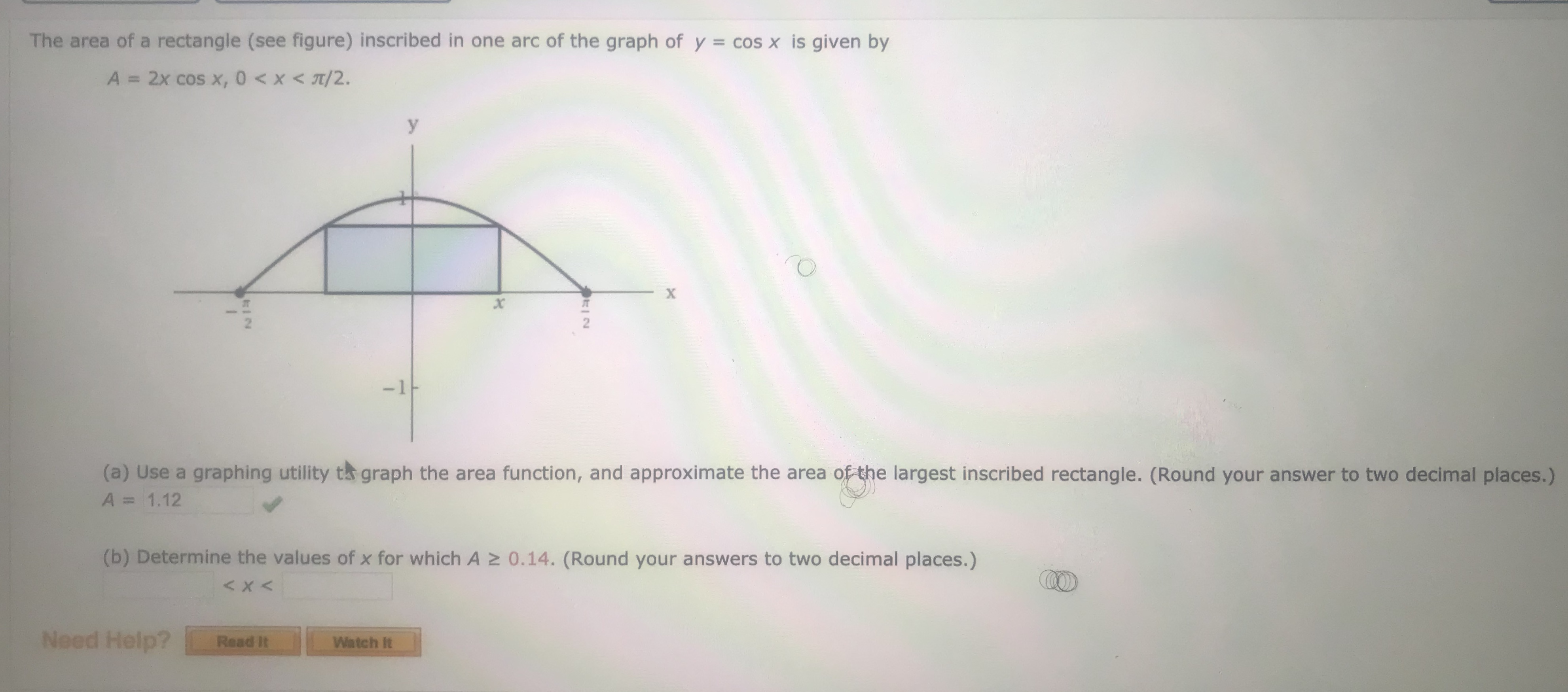 Answered The Area Of A Rectangle See Figure Bartleby
