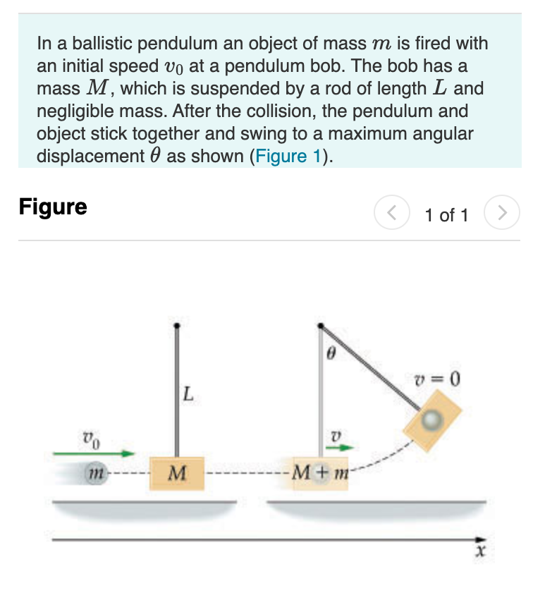 Answered: In A Ballistic Pendulum An Object Of… | Bartleby