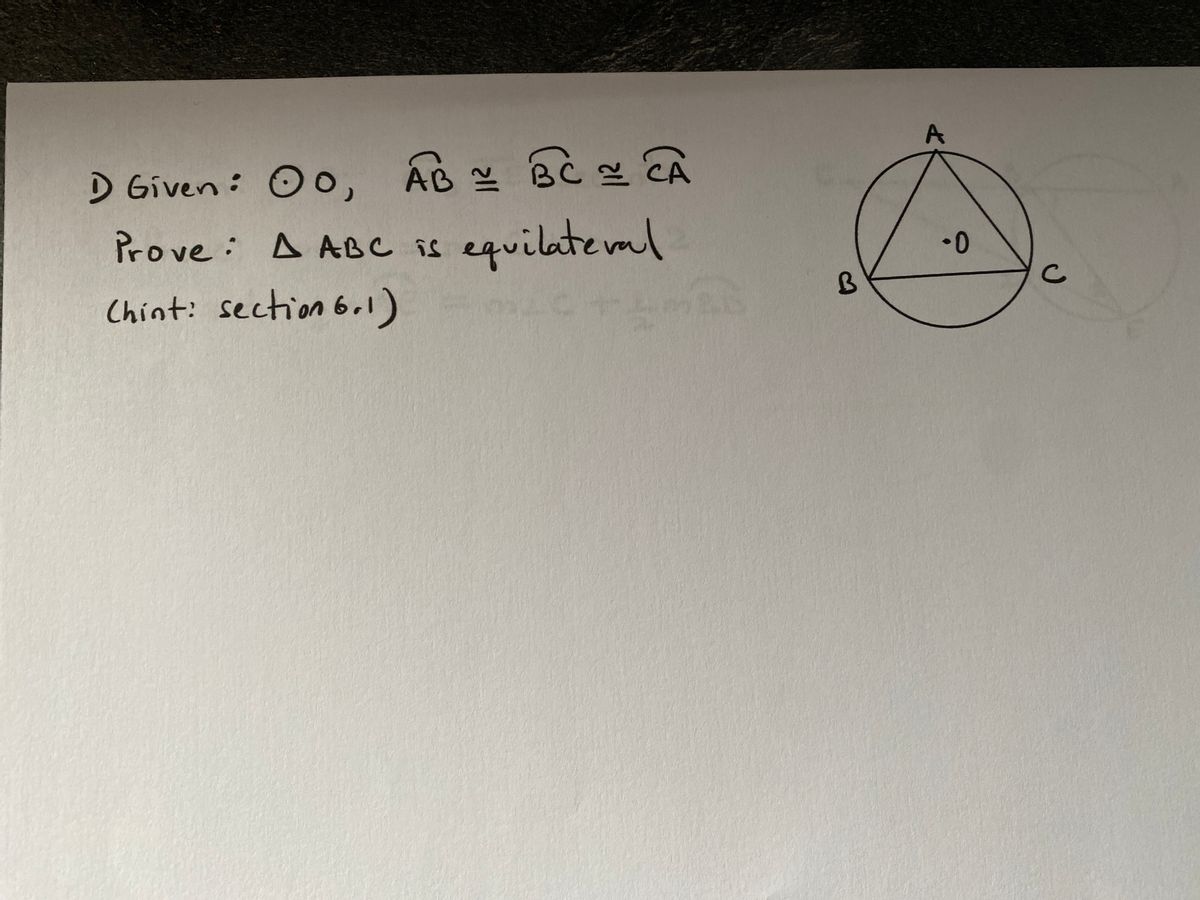 Answered D Given Oo Ab G Ca Pro Ve A Abc Bartleby