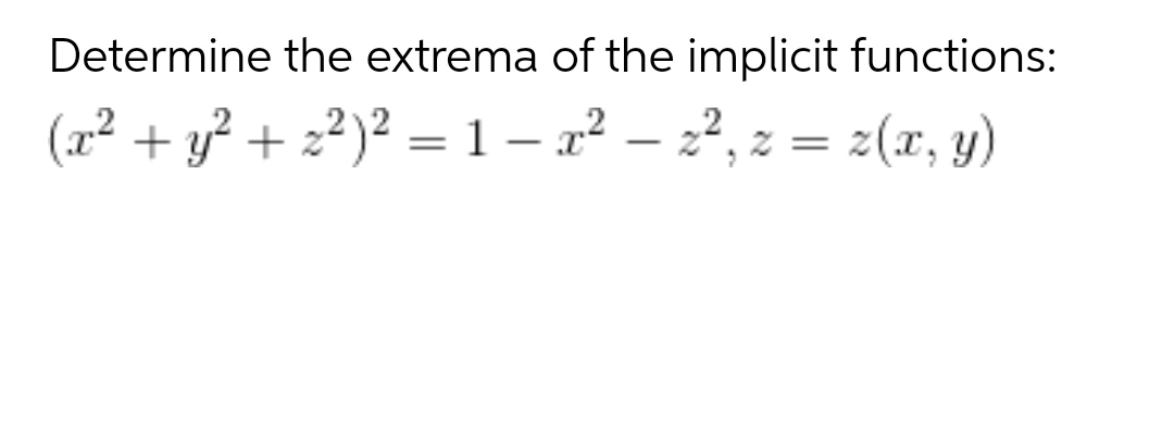 Answered Determine The Extrema Of The Implicit Bartleby