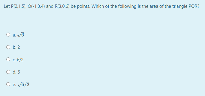 Answered Let P 2 1 5 Q 1 3 4 And R 3 0 6 Be Bartleby
