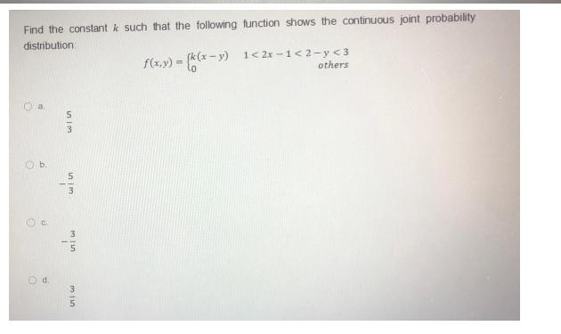 Answered Find The Constant K Such That The Bartleby