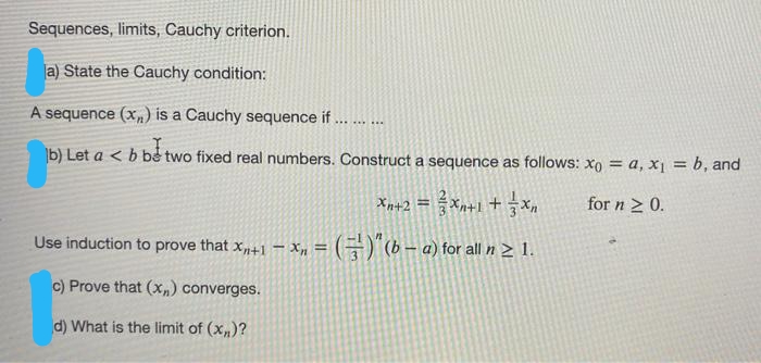 cauchy sequence khan