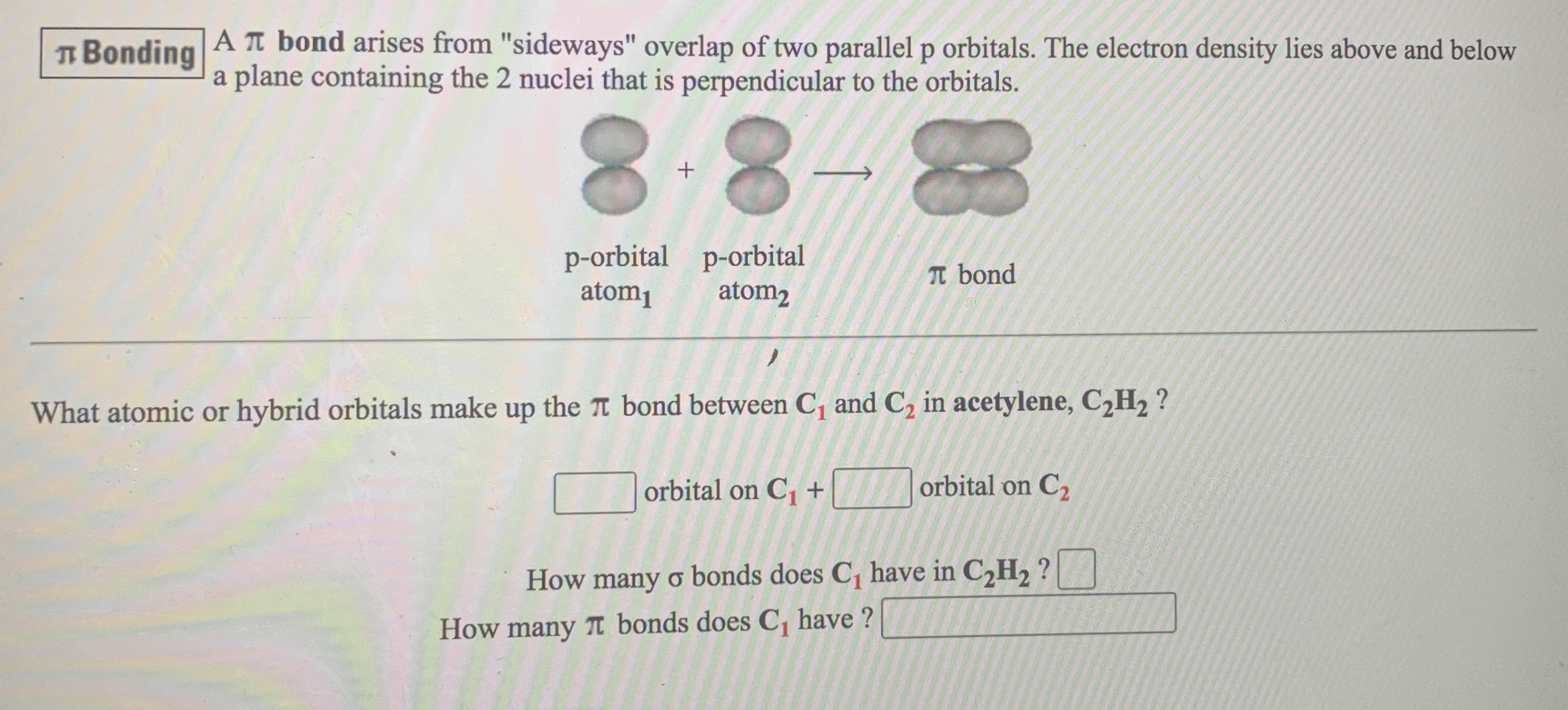 Answered I Bonding A T Bond Arises From Bartleby