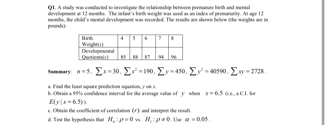 Answered Q1 A Study Was Conducted To Bartleby