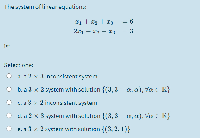 Answered The System Of Linear Equations X1 X2 Bartleby