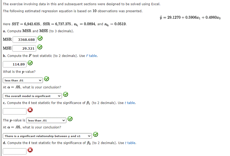 Answered C Compute The T Test Statistic For The Bartleby