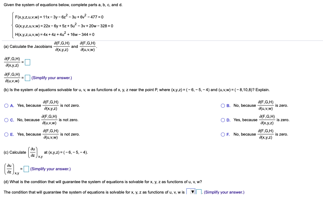 Answered Given The System Of Equations Below Bartleby