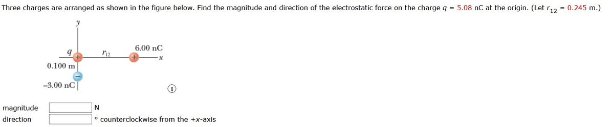 Answered Hree Charges Are Arranged As Shown In Bartleby 9491