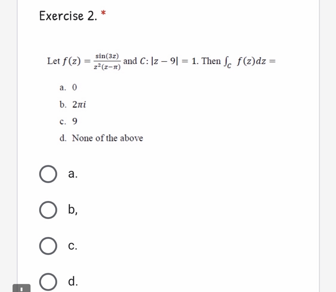 Answered Sin 3z Let F Z And C Z 9 1 Bartleby