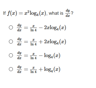 Answered If F X X Log4 X What Is Dr Bartleby