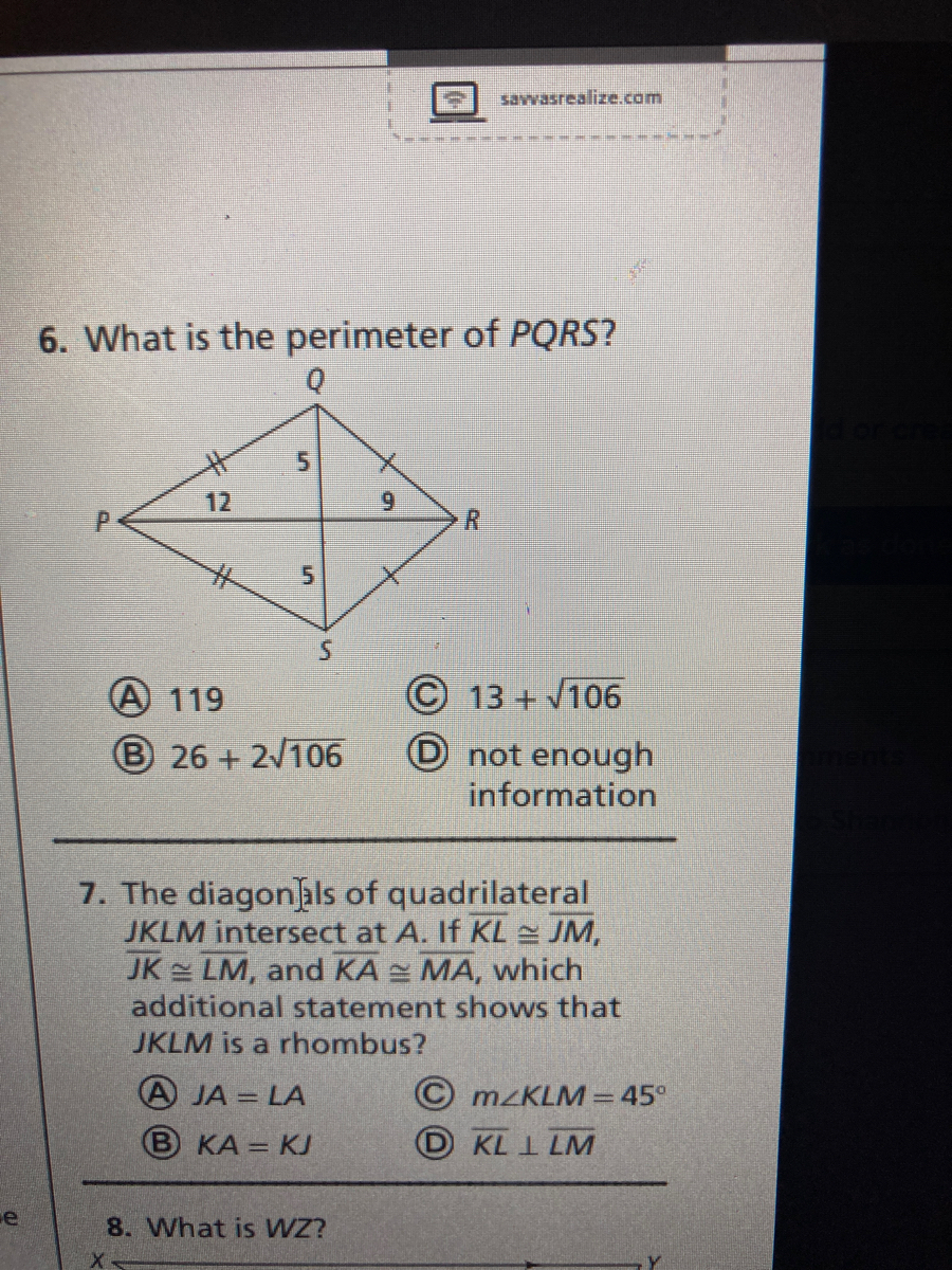 answered-6-what-is-the-perimeter-of-pqrs-12-6-bartleby