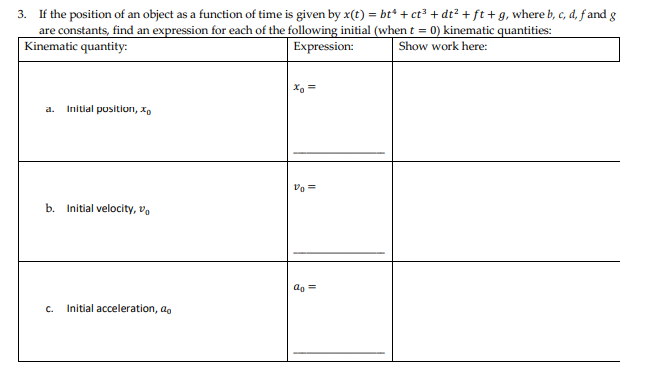 Answered 3 If The Position Of An Object As A Bartleby