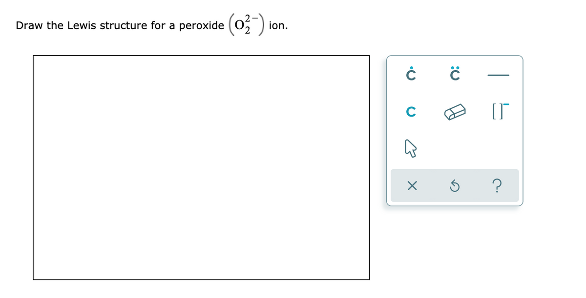Answered Draw the Lewis structure for a peroxide… bartleby