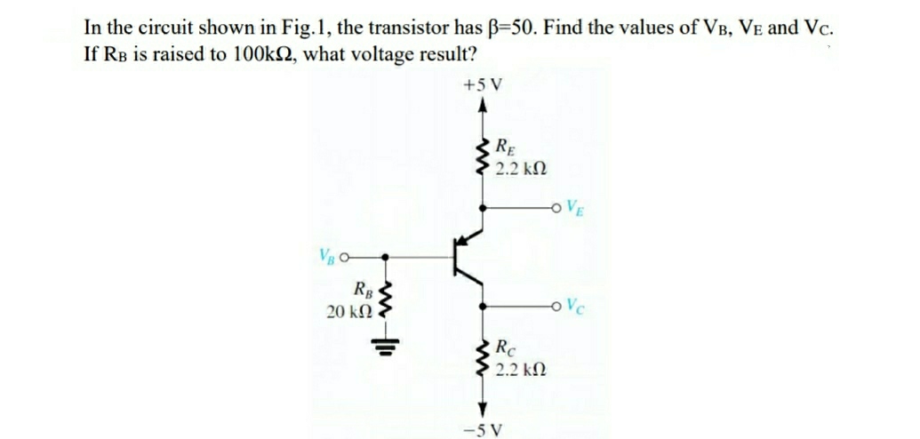 Answered In The Circuit Shown In Fig 1 The Bartleby