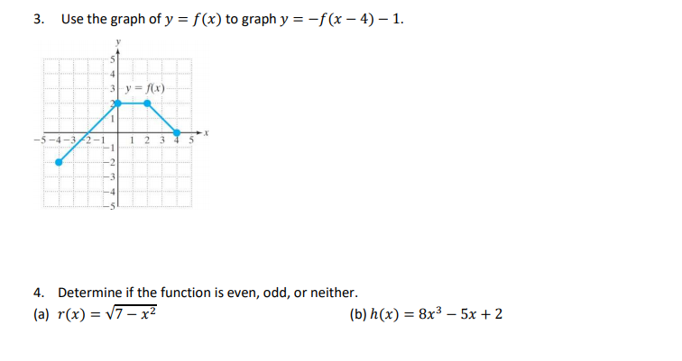 Answered 3 Use The Graph Of Y F X To Graph Y Bartleby