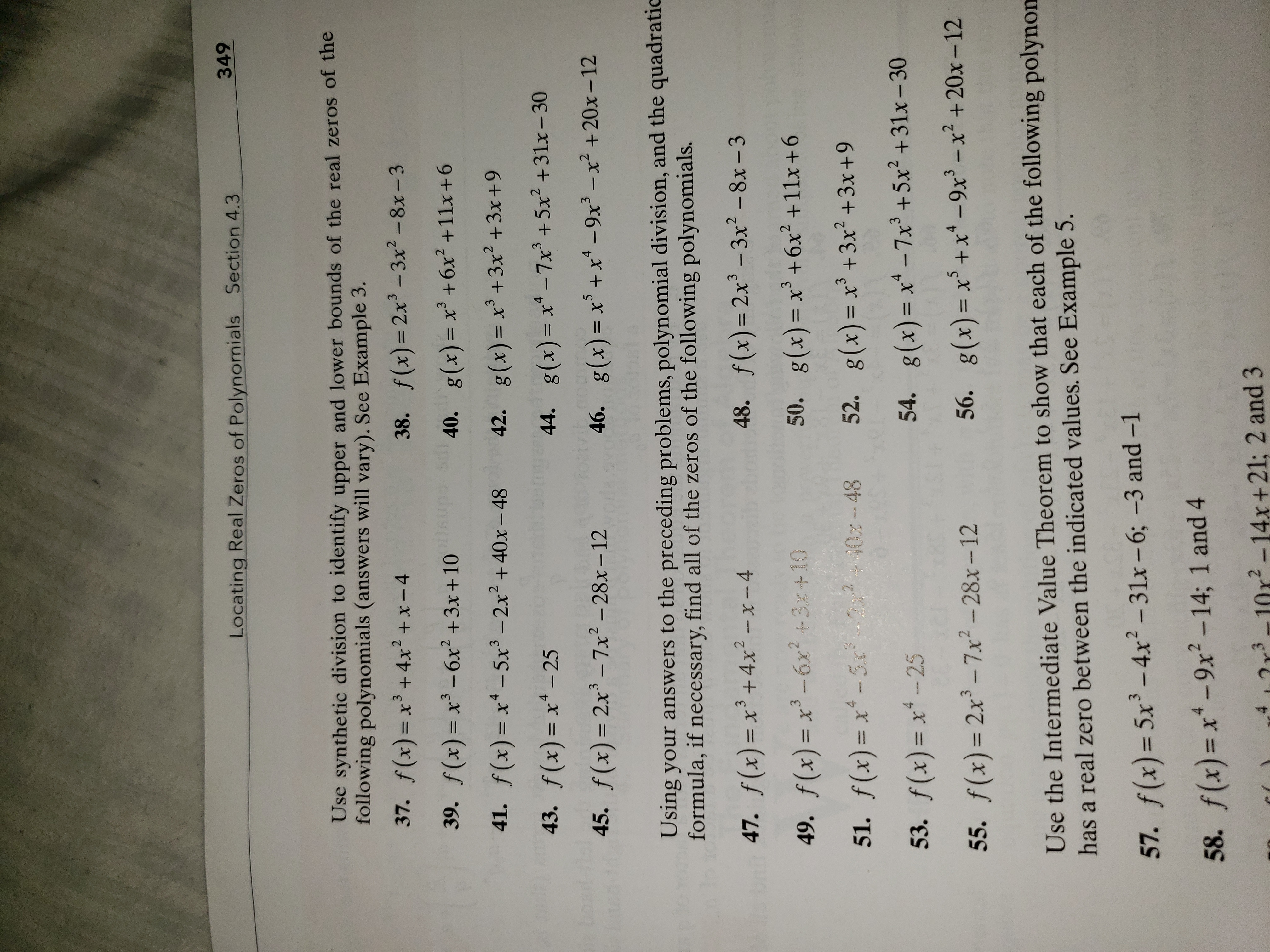 Answered Locating Real Zeros Of Polynomials Bartleby